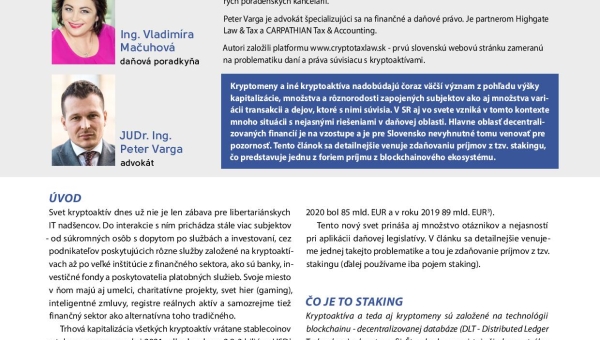 Zdaňovanie stakingu